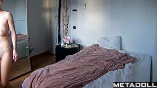 Busty blonde doesn't have a boyfriend but she wants sex