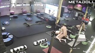 Gym camera recorded sex between two horny visitors