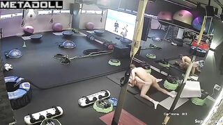 Gym camera recorded sex between two horny visitors