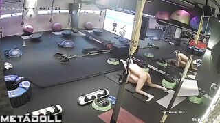 Gym camera recorded sex between two horny visitors