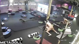 Gym camera recorded sex between two horny visitors