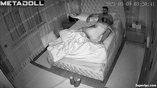 They having awesome fuck at night after quarrel, hidden cam