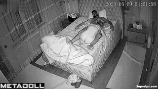 They having awesome fuck at night after quarrel, hidden cam
