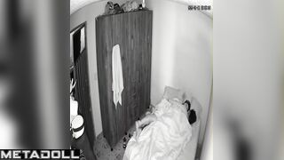 Bedroom hidden scenes - horny couple fucking with a great pleasure