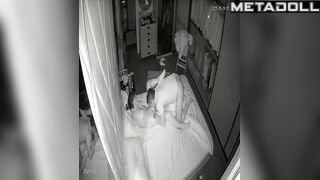 They decided to spend their night in bed, hidden video