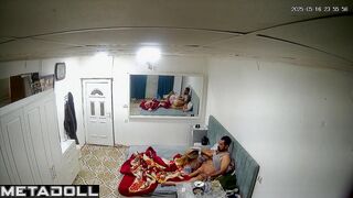Spouses enjoying each other after long parting, look