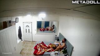 Spouses enjoying each other after long parting, look