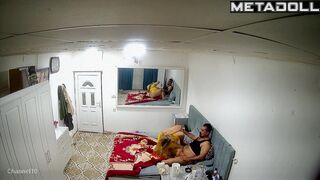 Chubby wife jumping on her husband's cock, she will cum soon