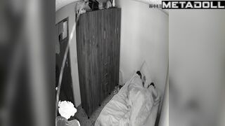 Brunette and brunet playing adult game in bed (right now)