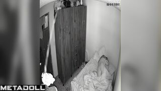 Brunette and brunet playing adult game in bed (right now)