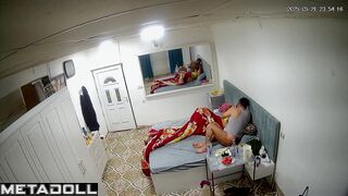 Hidden cam fixed two people enjoying their sex life