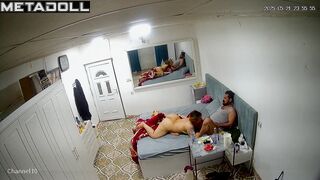 Hidden cam fixed two people enjoying their sex life