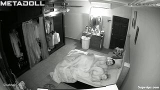 Adult people relaxing after work (they are naked in bed)