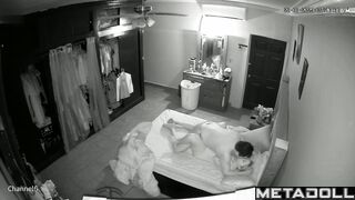 Adult people relaxing after work (they are naked in bed)