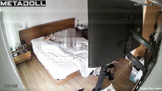 Bedroom hidden camera fixed their morning passion