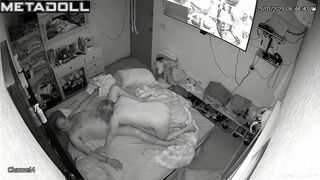 Chubby wife licked her husband's cock and cum bouncing on it