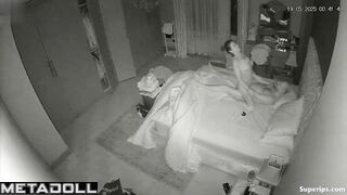 A young hottie drove her bald bearded husband to a frenzy of excitement