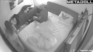 A bald bearded man invited a petite female employee into his bed