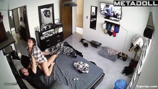 A horny Latina prepared her husband for two fuck sessions