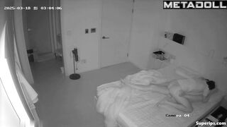 Wake up husband plays with his sleepy wife's hairy cunt