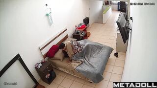Husband smokes right while fucking his seductive big-assed wife