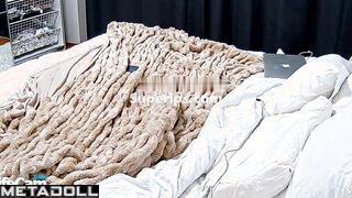 A seductive brunette sticks a dildo in her tantalizing cunt