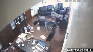 Excited boss put his seductive skinny secretary in doggystyle position
