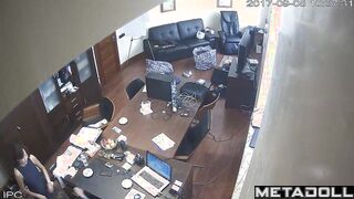 Excited boss put his seductive skinny secretary in doggystyle position