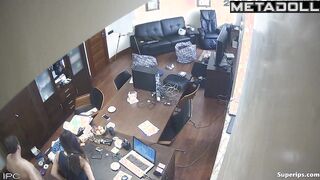 Excited boss put his seductive skinny secretary in doggystyle position