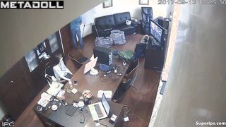 Private video from the office: The boss fucked his secretary hard