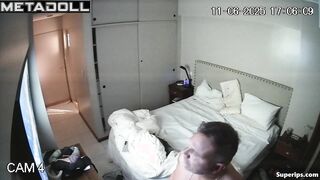 The husband got very turned on when he saw his big-breasted wife naked