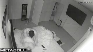 Smiling mistress takes her horny husband's cock into her tantalizing pussy