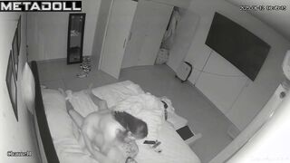 Smiling mistress takes her horny husband's cock into her tantalizing pussy