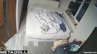 Cute brunette dressing up showed her sexy body on camera