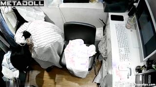 One of her colleagues installed a camera at her workplace