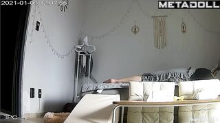 Their bedroom hides their passion but you still can see it