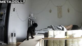 Their bedroom hides their passion but you still can see it
