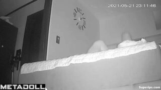 Their bedroom hides their passion but you still can see it