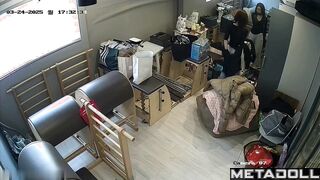 Sexy brunette changes outfits to pick the best for her hot body