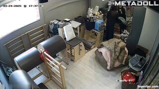 Sexy brunette changes outfits to pick the best for her hot body