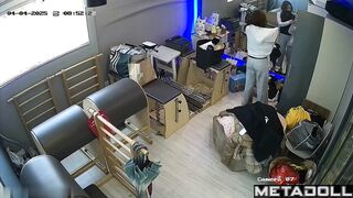 Sexy brunette changes outfits to pick the best for her hot body