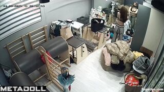 Sexy brunette changes outfits to pick the best for her hot body