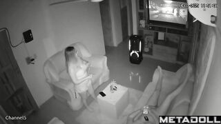 This couple scrolls their phones after a tiring day