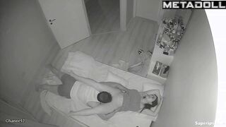 She doesn't allow him to enter her but only to lick her clit and ass