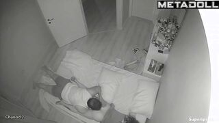 She doesn't allow him to enter her but only to lick her clit and ass