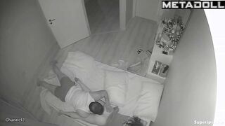 She doesn't allow him to enter her but only to lick her clit and ass