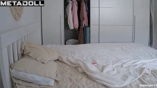 Young tattooed hottie gets intense orgasms while listening to music