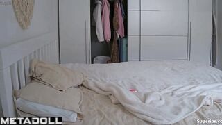 Young tattooed hottie gets intense orgasms while listening to music