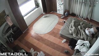 A big-ass brunette rides her man's cock intensely. The orgasm is near