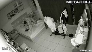 Husband licks hot pussy of bored wife with phone in hand